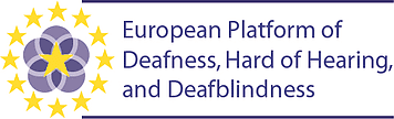 European Platform of Deafness, Hard of hearing and Deafblindness logo